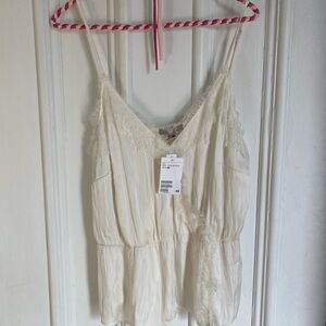 NWT Lace Trim Cami Top